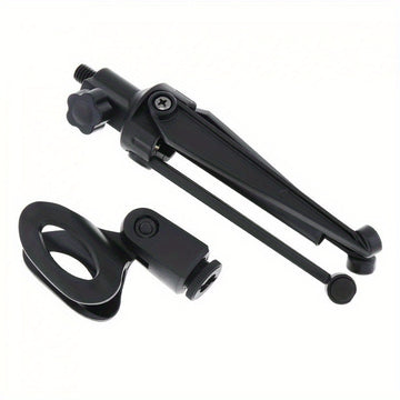 1 pieza de soporte de micrófono ajustable con conector XLR - Soporte de escritorio plegable y portátil, material ABS resistente para oficina, estudio de grabación, podcasting y transmisión en vivo, micrófono para grabación, equipo de estudio, diseño eleg