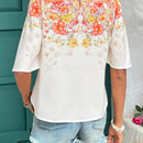 Blusa romantica de verano para mujer con mangas grandes con volantes