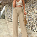 Pantalon comodo de color naranja para mujer