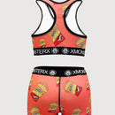 Conjunto de sujetador deportivo y ropa interior para mujeres, impresos, transpirables, sujetador de espalda de belleza y bragas, nuevo estilo