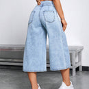 EZwear Pantalones Jeans anchos con pierna suelta para mujer para llevar a diario de forma informal