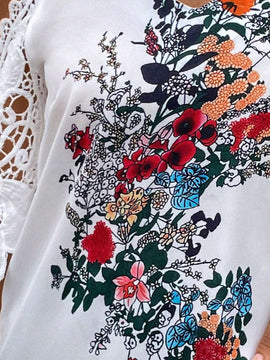 EMERY ROSE Camisa diaria sencilla para mujer con estampado floral