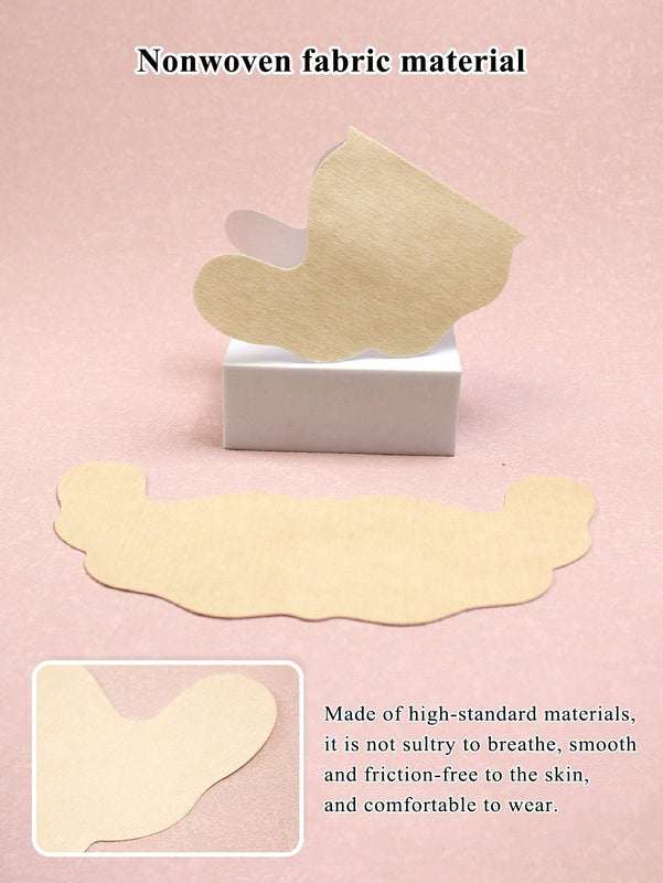 10piezas Cinta adhesiva para levantar pechos desechable Invisible Brasier Sin costuras  Tapas de pezones transpirables No tejido Pegatina de soporte de aumento de busto para mujeres