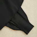 Estilo europeo y americano, Tangas de bikini ajustadas con volantes negros, lenceria para mujeres