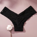 4/piezas tanga sexy para mujer, con diseno de flores pequenas calado y tirantes cruzados de encaje, ropa interior sexy