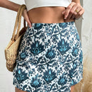 VCAY Falda pantalon de moda de verano para mujer con estampado floral