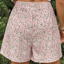 VCAY Mono de cintura alta de estampado tejido para mujeres de vacaciones