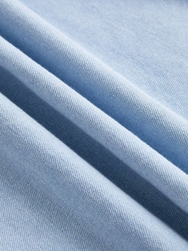 MOD Jeans casuales de pierna ancha para mujer con cintura de nudo y dobladillo acampanado