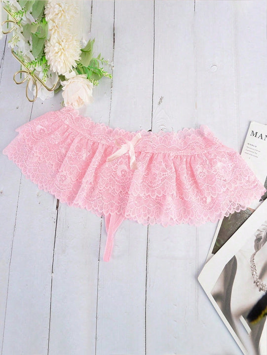 1 pieza Triangulo tentador Encaje Lenceria femenina sexy Tangas