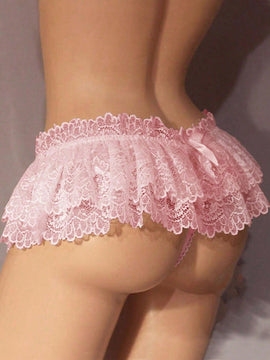 1 pieza Triangulo tentador Encaje Lenceria femenina sexy Tangas