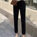 Pantalones largos casuales y simples de unicolor para mujer para uso diario
