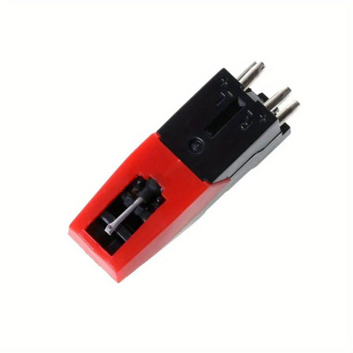 Cartucho de plato giradiscos piezomagnético, no cargado, negro, otro material de plástico, con estilus de cantilever de rubí para actualización y reemplazo de tocadiscos