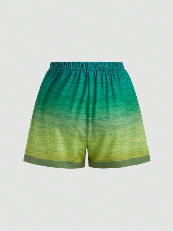 Unity Estilo hawaiano informal para todos los dias y para vacaciones en la play con estampado de verano