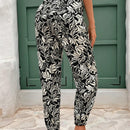 Frenchy Pantalones de bolsillo con diseno floral para resort