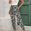 Frenchy Pantalones de bolsillo con diseno floral para resort