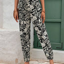 Frenchy Pantalones de bolsillo con diseno floral para resort