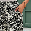 Frenchy Pantalones de bolsillo con diseno floral para resort