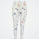 Ropa de mujer para el verano, pantalones delgados casuales con diseno de flores