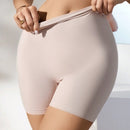 Pantalones cortos de seguridad casuales de unicolor de cintura alta para mujeres