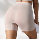 Shorts de seguridad de cintura alta de color solido para mujer