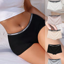 Underwear&Sleepwear Basics Conjunto de 5 piezas de ropa interior cuadrada casual y deportiva para mujer, con estampado de letras