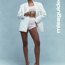 MISSGUIDED Pantalones cortos estilo knicker con banda para cintura de smoking a medida