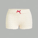 ICON Pantalones cortos de baja altura para mujer con decoracion de arco