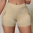Slayr Pantalones cortos de carga con bolsillo de organo elastico y ajuste estrecho
