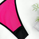 Conjunto de Brasier sin tirantes y ropa interior para mujer con encaje empalmado