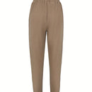 Pantalones sencillos diarios de unicolor para mujer