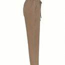 Pantalones sencillos diarios de unicolor para mujer