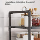 1pieza Estantería de acero inoxidable para microondas, estantería de doble horno de 1-Tier/2-Tier de piso a pie, estantería de almacenamiento de varias capas para cocina y comedor, no requiere batería, estantería de almacenamiento de cocina | Estantería