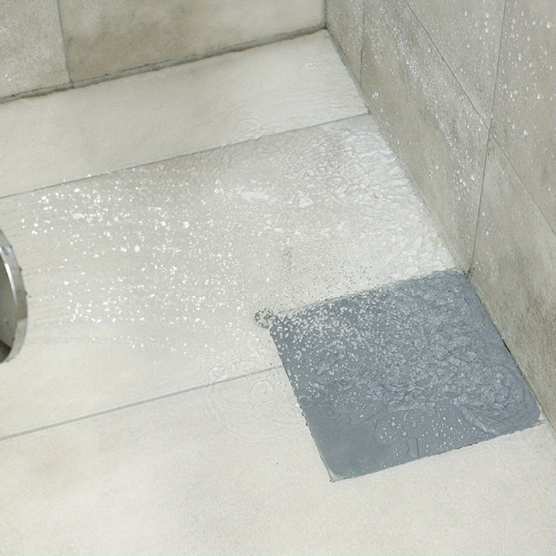 1pc Alfombrilla de Drenaje de Ducha de Silicona - Resistente a Olores, Cubierta de Suelo Fácil de Limpiar para Baño y Fregadero de Cocina