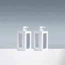 2-Pack Botellas de jabón recargables de plástico rectangular, gran capacidad, sin fragancia, solo para lavado de manos - Ideal para jabón líquido y loción