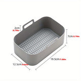 Cesta de silicona para freidora de aire – 1 bandeja para hornear antiadherente, compatible con freidoras NINJA, tapete de cocina resistente al calor para uso en cocina y restaurante