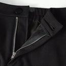 MOTF STUDIO Pantalones solidos de pierna acampanada con bolsillos inclinados y dobladillo dividido