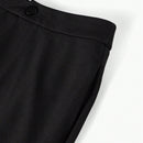 MOTF STUDIO Pantalones solidos de pierna acampanada con bolsillos inclinados y dobladillo dividido