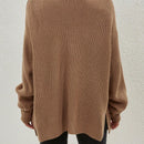 Cardigan holgado casual con abertura lateral y mangas tipo dolman, para primavera/otono