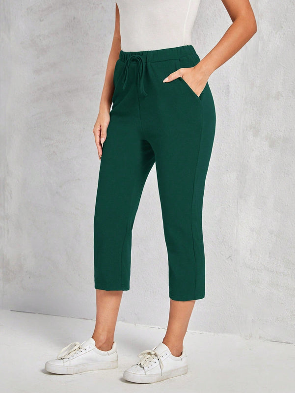EMERY ROSE Pantalones largos casuales para mujer de unicolor y uso diario