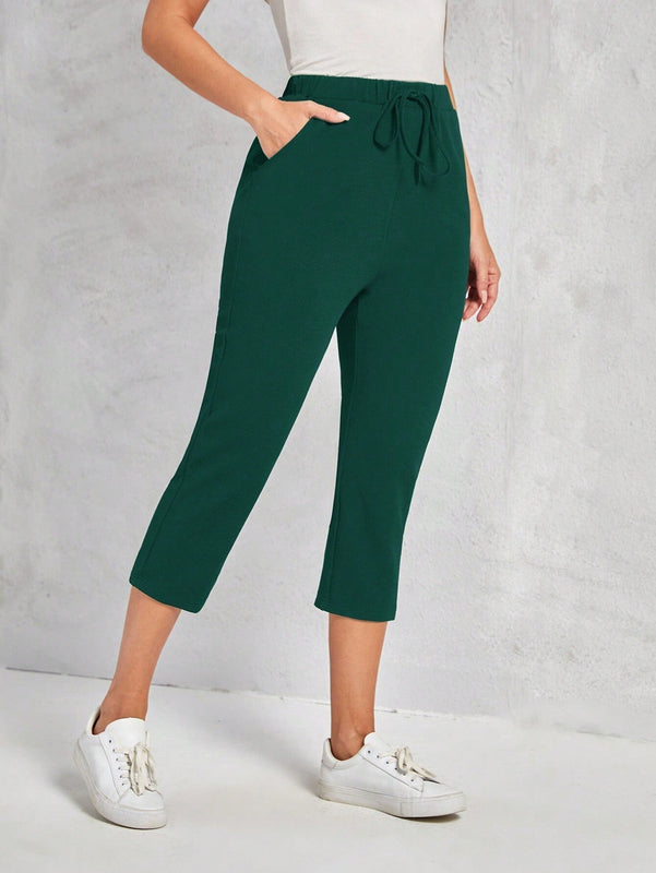 EMERY ROSE Pantalones largos casuales para mujer de unicolor y uso diario