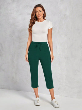 EMERY ROSE Pantalones largos casuales para mujer de unicolor y uso diario