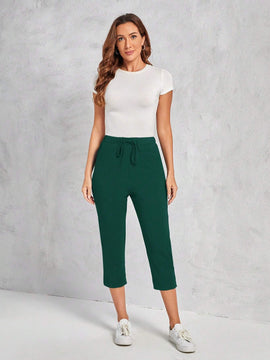 EMERY ROSE Pantalones largos casuales para mujer de unicolor y uso diario