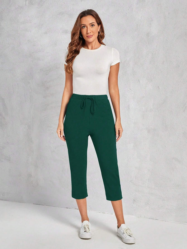 EMERY ROSE Pantalones largos casuales para mujer de unicolor y uso diario