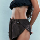 MISSGUIDED Shorts de pantalon con dobladillo de volante