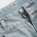 DAZY Pantalones Jeans de pierna ancha casuales y holgados para mujer con bolsillos