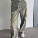 DAZY Jeans de unicolor sueltos y de moda para mujer