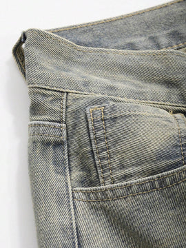 DAZY Jeans de unicolor sueltos y de moda para mujer