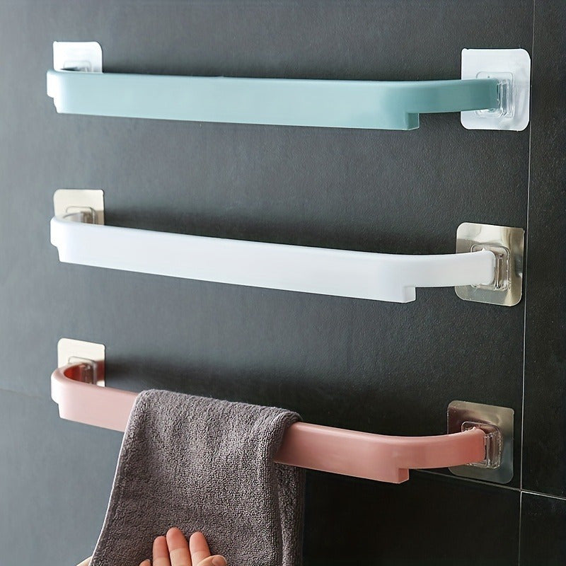 Toallero Colorido de Fácil Instalación - Sin Taladro, Organizador de Baño que Ahorra Espacio para Toallas y Esenciales, Decoración de Regalo para Navidad/Halloween