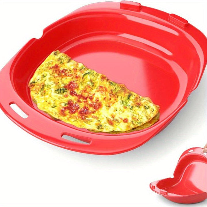 1pc Molde para Tortillas y Omelette de Silicona Apto para Microondas - Antiadherente, Mango Ergonómico, Calentamiento Unilateral, Fácil Limpieza, Diseño Sencillo, Superficie No Pegajosa para Desayunos Rápidos, Panqueques y Tortillas