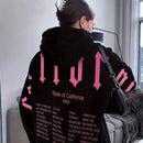 Essnce sudadera con capucha de ajuste holgado y cordon, con estampado de lema, para mujer, para otono/invierno